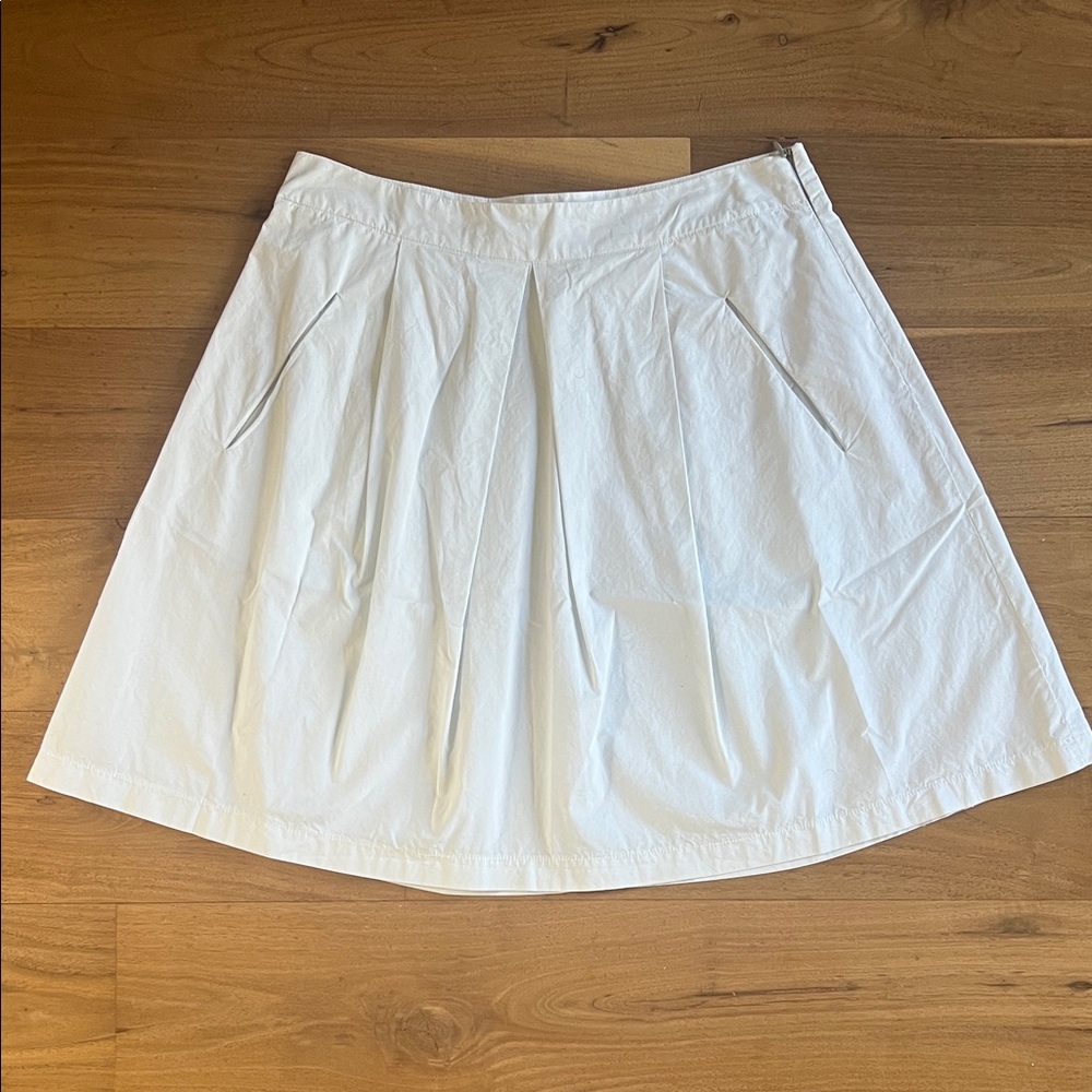 Pale Blue Pleated Skirt